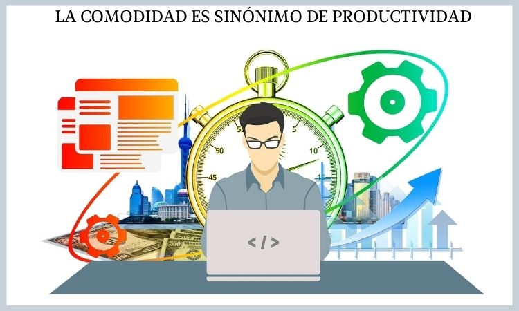 comodidad y productividad en el trabajo